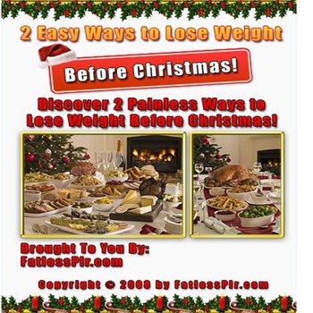 2 Easy ways to help you lose weight before chritsmas
