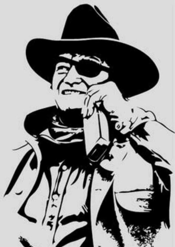 John Wayne 2 Photocrochet pattern