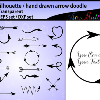 arrows silhouette svg / Arrows doodle