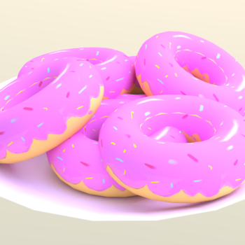 Low Poly Doughnuts