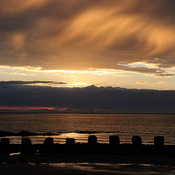 Sunset, West beach, Lossiemouth