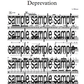 Dream Sequence Marching Snare Drums Sheet Music