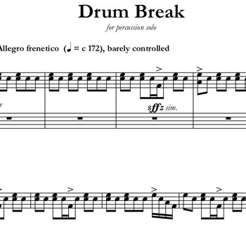 Drum Break (with optional live electronics)
