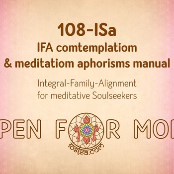 ~108-lSa~ IFA contemplation & meditation aphorisms manual