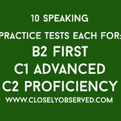 Bundle Offer - B2 First, C1 Advanced, C2 Proficiency Speaking Tests