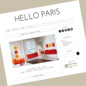 Blogger Template - Hello Paris