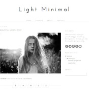 Blogger Template - Light Minimal