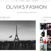 Feminine Wordpress theme responsive - wordpress template - Olivia's Fashion