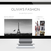 Feminine Wordpress theme responsive - wordpress template - Olivia's Fashion