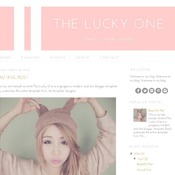 Premade Blogger Template - Instant Download - Blog Theme - The Lucky One Blogger Template Design