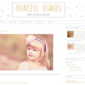 Responsive Premade Blogger Template - Instant Download - Blog Theme - Princess Diaries Blogger Template Design