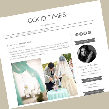Responsive Wordpress Theme - Good Times