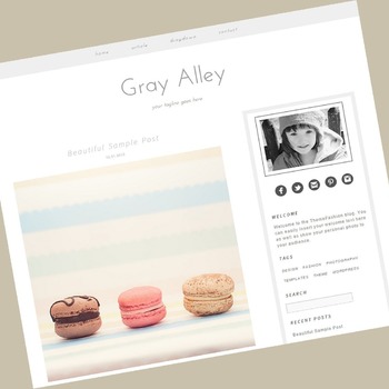 Responsive Wordpress Theme - Gray Alley