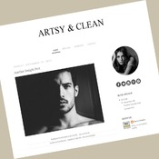 Simple Blogger Template - Minimalist Blogger Template - Artsy and Clean