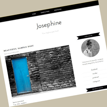 Wordpress Blog Theme - Josephine