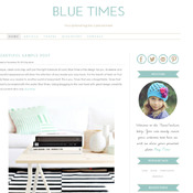 Wordpress premade theme. Clean, stylish, modern and fully responsive wordpress template - Blue Times