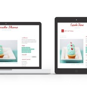 Wordpress Template - Responsive wordpress theme - Cup Cake