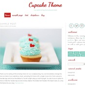 Wordpress Template - Responsive wordpress theme - Cup Cake