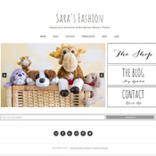 Wordpress Theme  - Genesis Wordpress Theme - Ecommerce  Woocommerce Theme - Sara's Fashion