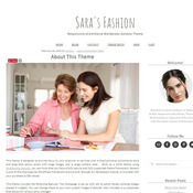 Wordpress Theme  - Genesis Wordpress Theme - Ecommerce  Woocommerce Theme - Sara's Fashion