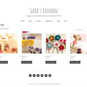 Wordpress Theme  - Genesis Wordpress Theme - Ecommerce  Woocommerce Theme - Sara's Fashion