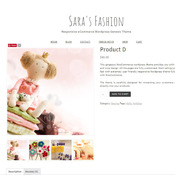 Wordpress Theme  - Genesis Wordpress Theme - Ecommerce  Woocommerce Theme - Sara's Fashion