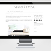 Wordpress Theme - Wordpress Template - Clean and Simple