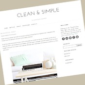 Wordpress Theme - Wordpress Template - Clean and Simple