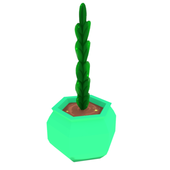 Hand Painted- Low Poly Flower Pot