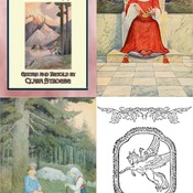 6 Classic Children’s Illustrations in colour by GEORGE W. HOOD from THE NORWEGIAN BOOK OF FAIRY TALES compiled and retold by Clara Stroebe