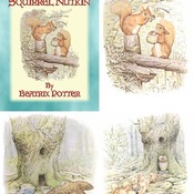 27 Classic Illustrations by Beatrix Potter from BOOK 02 – the Tale of Squirrel Nutkin.