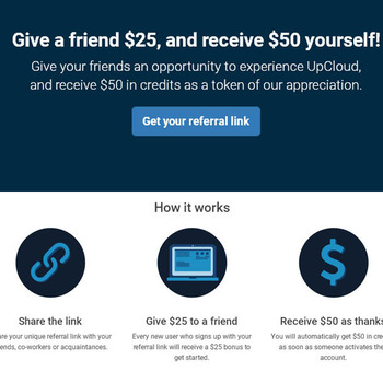 Give a friend $25, and receive $50 yourself