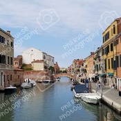 Colorful buildings in Venice