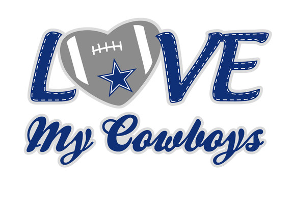 Download Love My Cowboys Svg Vinyl Cutting Decal For Mugs T Shirts Cars Svg Files For Silhouette Cameo Cut