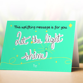 Let the light shine card