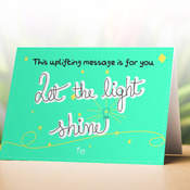 Let the light shine card