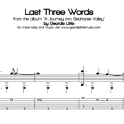 Last Three Words (Tab/Notation + mp3)