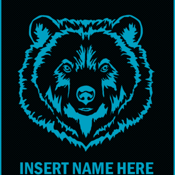Blue Bear - iPhone 5 Wallpaper [Photoshop Template]