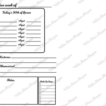 PRINTABLE INSERTS (SET OF TWO)