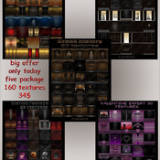 Big offer only today five package 160 textures for imvu