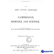 Kelly's Post Office Directory of Cambridge, Norfolk & Suffolk 1875
