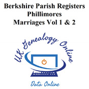 Berkshire Parish Registers - Phillimores Marriages Vol 1 & 2