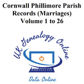 Cornwall Phillimore Parish Records (Marriages) Volumes 1 to 26