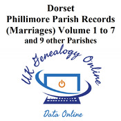 Dorset-Parish-Registers Phillimores Marriages Volumes 1to7 & 9 other Parishes