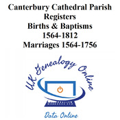 Caterbury Cathedral Registers 1564-1812