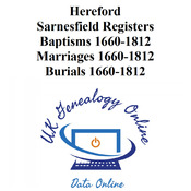 Sarnesfield Registers Parish Registers 1660-1812