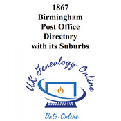 1867 Birmingham Post Office Directory with its Suburbs