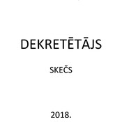 Skečs "Dekretetajs"  (Latvian)