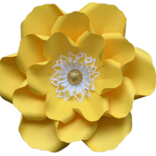 PDF Petal 14 DIY Paper Flowers Printable Template Comes with Flat Centers Round & Hexagonal Base Instant download Paper Flower Template kit