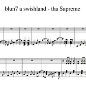Spartito di "blun7 a swishland - Tha Supreme" per pianoforte